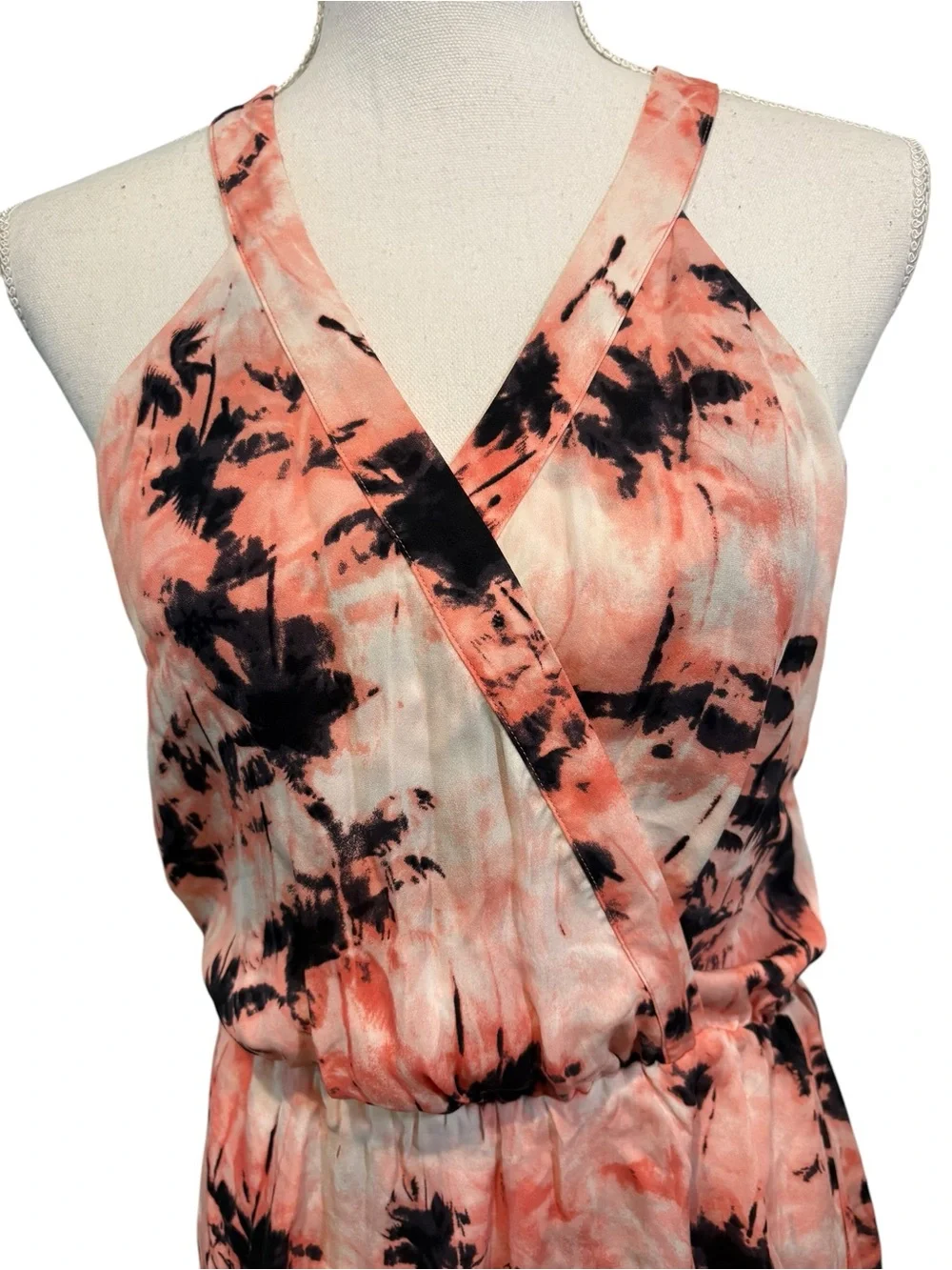 Parker Silk Kita Dress in Camo Pompano.  Size M